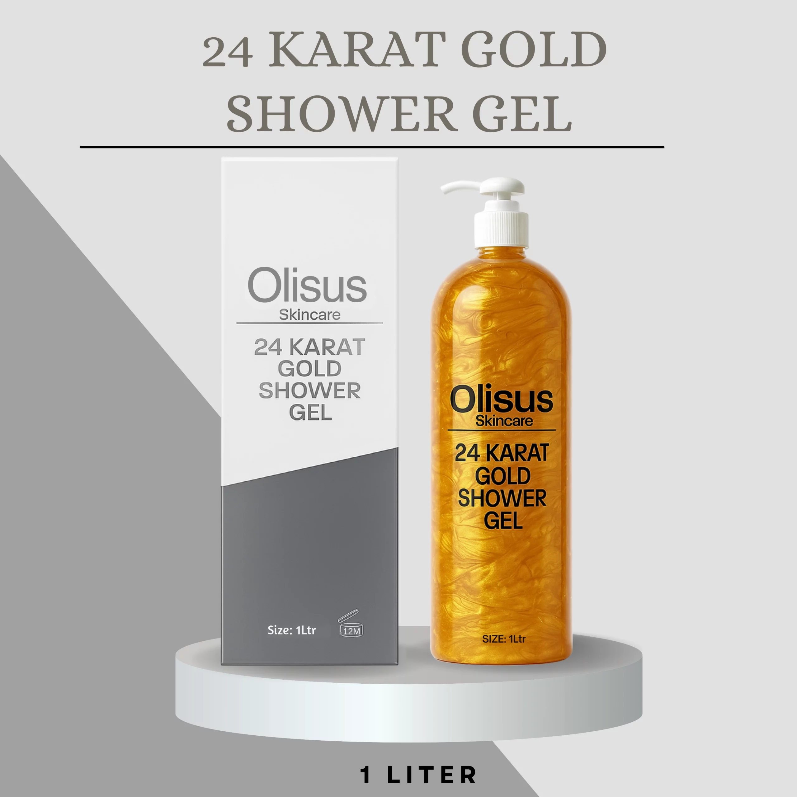 Olisus-24 Karat Gold Shower Gel 1liter