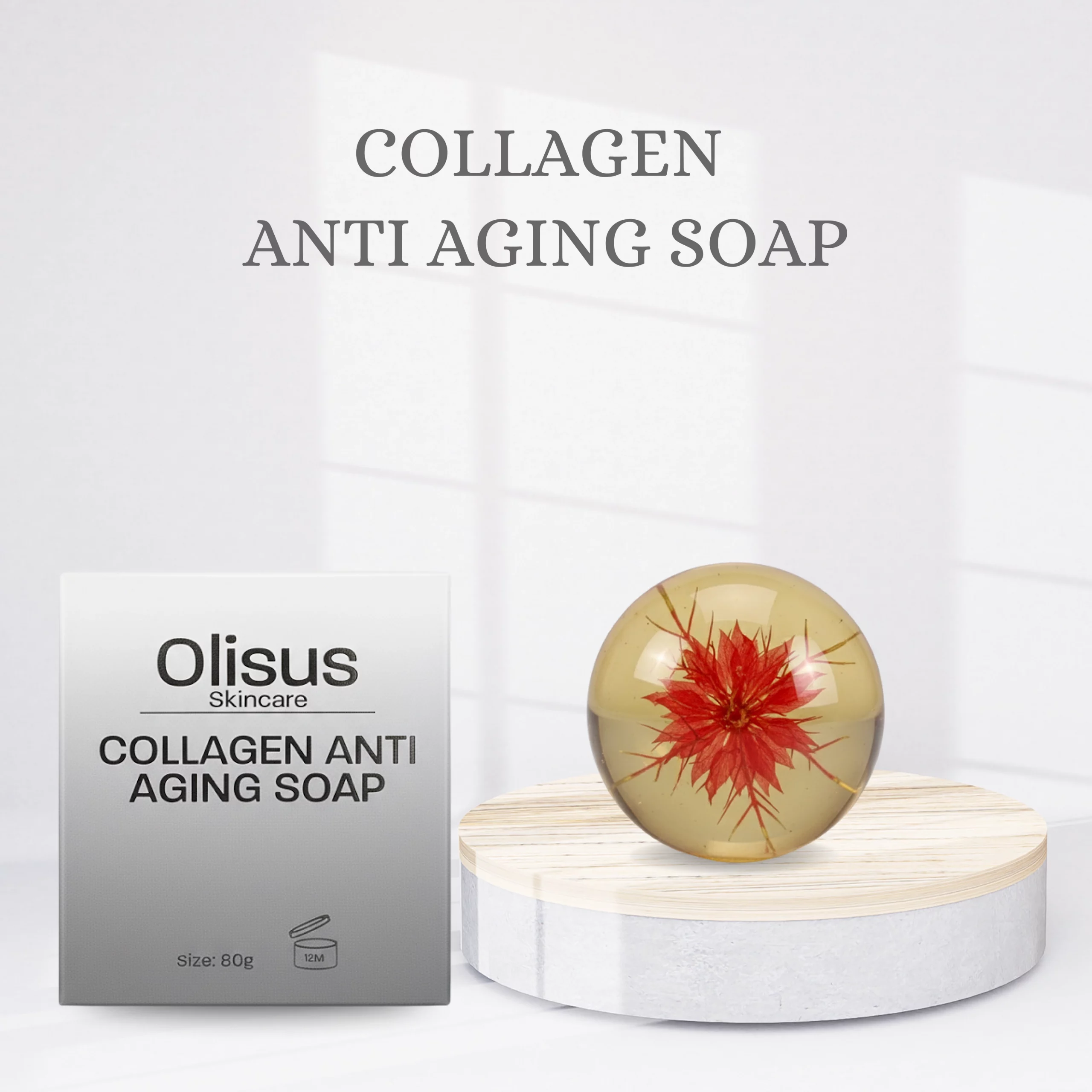 Olisus-Collagen Anti-Aging Soap-80g