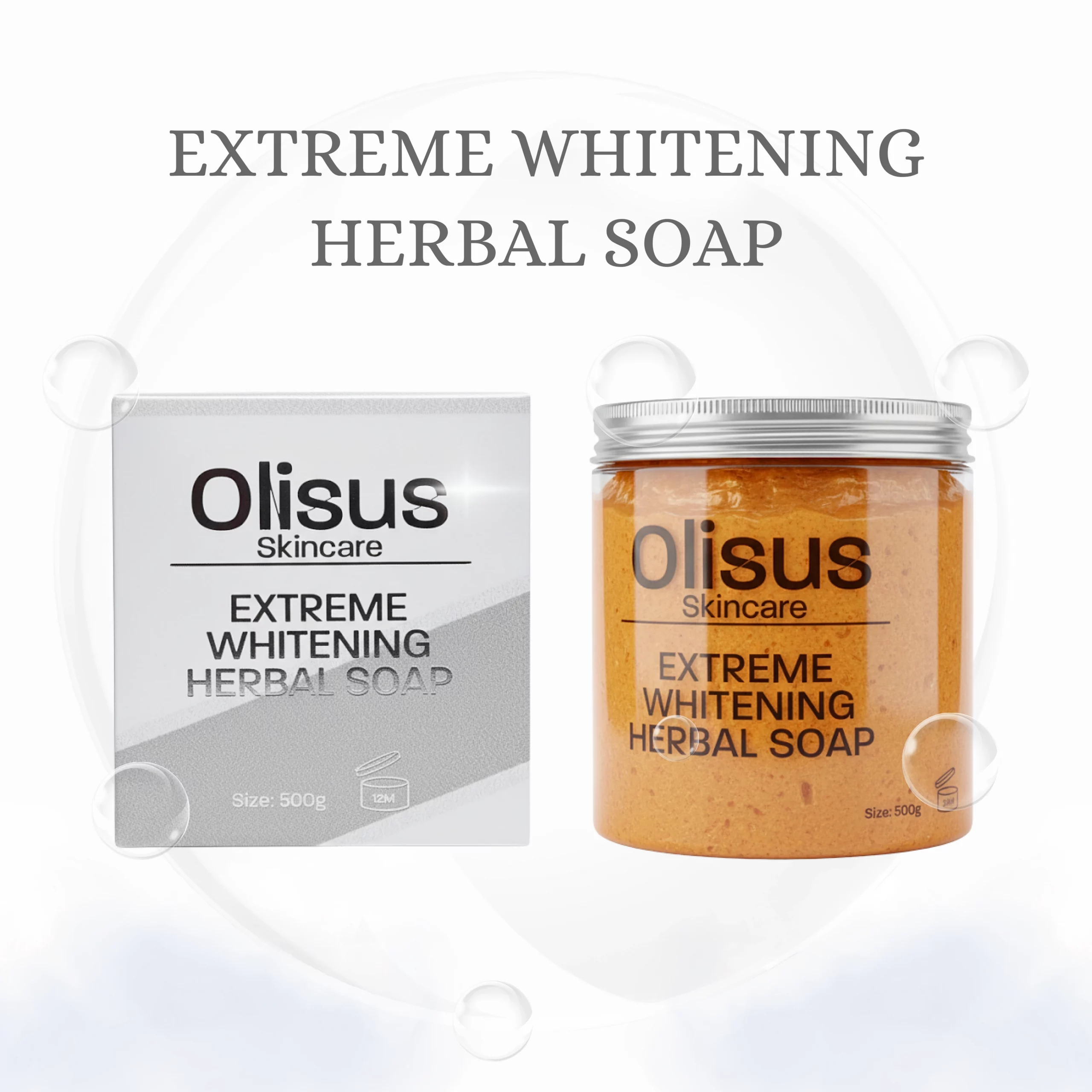 Olisus-Extreme Whitening Herbal Soap-500g