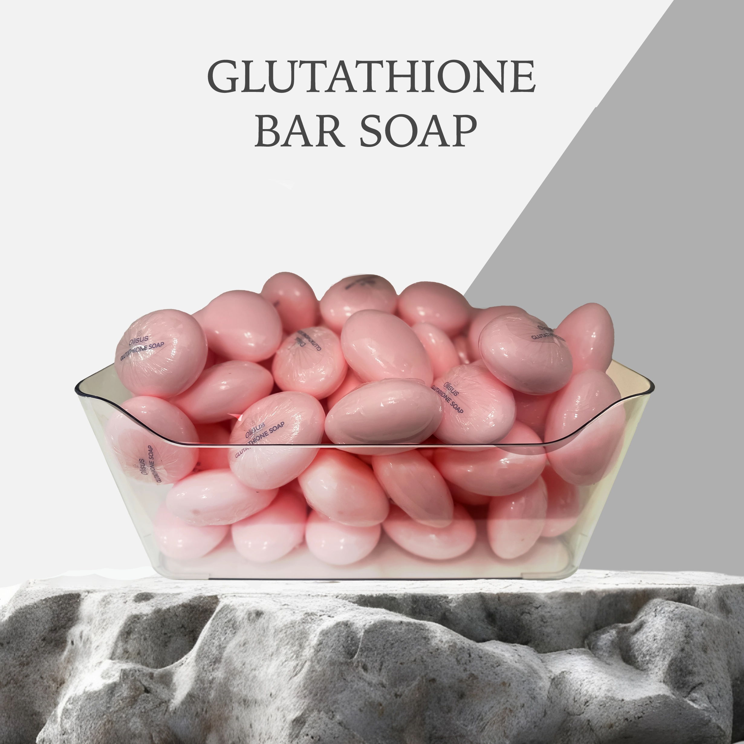 Olisus-Glutathione Eye Shape Bar Soap